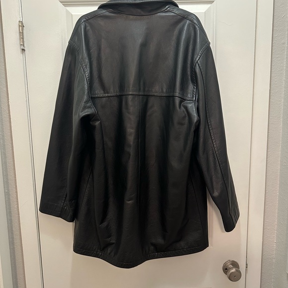 Coach 1941 Men Black Harrison Leather Jacket Size Medium - Picture 8 of 10